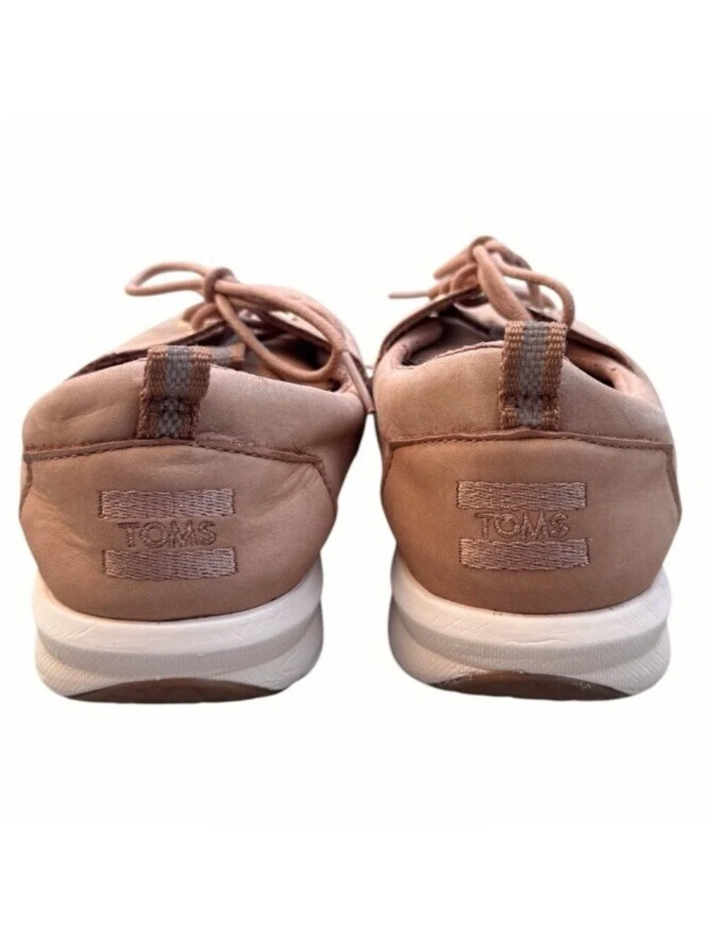 (RC) TOMS Del Rey Sneaker Women Sandstorm Tan Size 10 Nubuck Leather Everyday